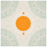 Vintage greeting cards with floral motifs in east style N10