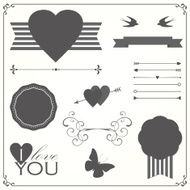 Valentine&#039;s day elements collection