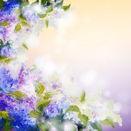 Lilac flowers background N8
