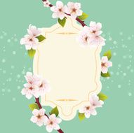 vector spring greeting card