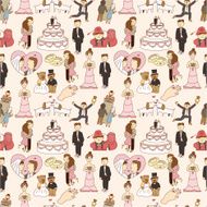 Seamless wedding pattern N8