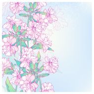 Wedding card or invitation with abstract floral background N7