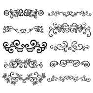 Set Calligraphic Borders and Page Decoration N9