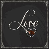 Valentine&#039;s Day vector poster N193