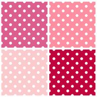 Dotted retro pattern collection for Valentine`s day N2