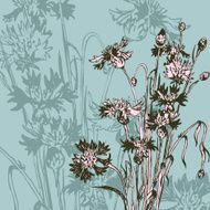 Vintage floral composition with wildflowers N2