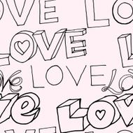 words "i love you" on pink background N9