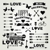 Valentine&#039;s Day set of symbols N6