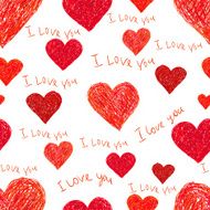 seamless pattern of heart