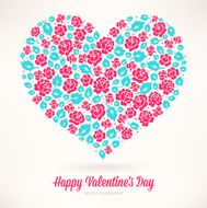 heart of pink roses N4