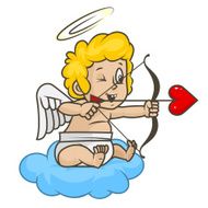 Cupid shoots of bow N2