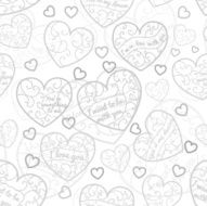 Seamless pattern of hearts N67