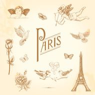 Set of vector vintage elements for design