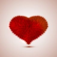 Vector red heart Eps10