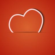 Vector background Orange icon applique Eps10 N8