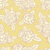 roses on a yellow background