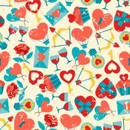 Valentine&#039;s and Wedding seamless pattern N5