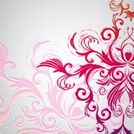Abstract floral background with oriental flowers N13