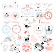 Valentine&#039;s Day and wedding set