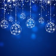 Xmas Blue Background