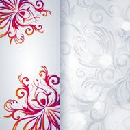 Abstract vector background with floral pattern N6