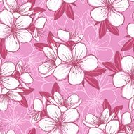 Seamless pattern with cherry blossom N3