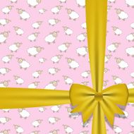 Gift Bow with Ribbon Vector Illustration N12