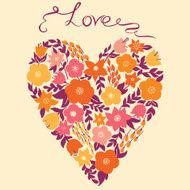 Floral heart N77