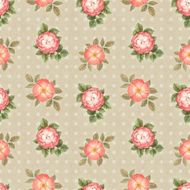 Vintage watercolor seamless pattern N2