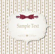 Gift Card with Ribbons Design Elements Vector Illustration N9