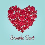 Romantic illustrated greeting card