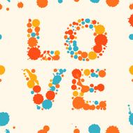 Grunge multicolor love banner N2