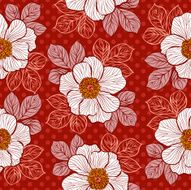 Seamless pattern with peony N11