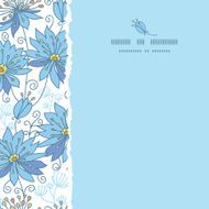 Heavenly flowers square torn seamless pattern background