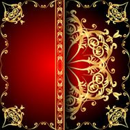 background frame red N2