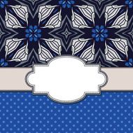 Vintage vector flower frame N148