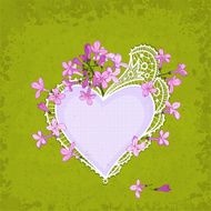 lilac &amp; lace heart N2