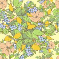 floral seamless pattern N735
