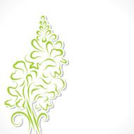 Abstract green flower background