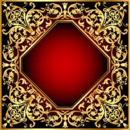 background frame red N3