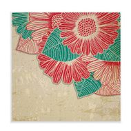 flower card and grungy background N6