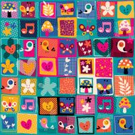 cute flowers birds &amp; hearts