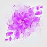 Romantic Flower vector Background N7