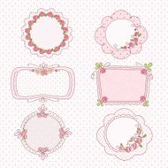 Set Of Doodle Vintage Frames N2