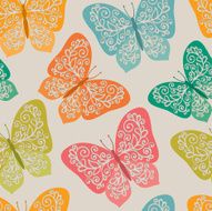seamless pattern with butterflies N87