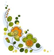 Floral graphic background