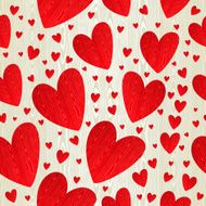 Wooden texture heart pattern N2
