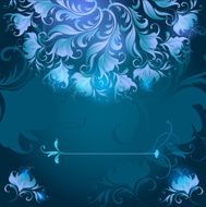 Abstract retro floral background
