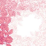 Floral background with pink roses Vector illustration N4