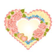 Valentine&#039;s Day Greeting card vector illustration
